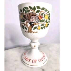 Royal Doulton 12 Days of Christmas Goblet Partridge in Pear Tree Bird Wine Cup